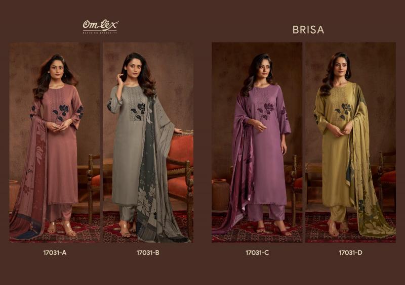 Omtex brisa pashmina dress materials wholesale